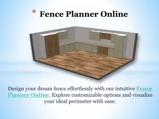 Fence Planner Online