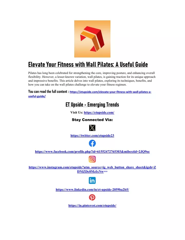 elevate your fitness with wall pilates a useful