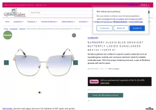 Shop Butterfly Ladies Sunglasses Online in Ireland