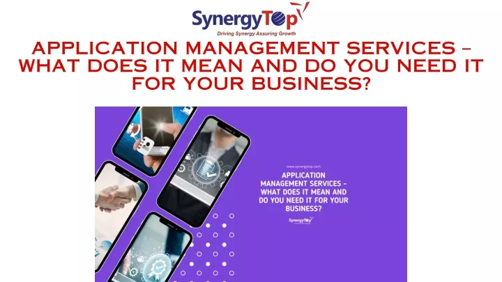 application management services what does it mean
