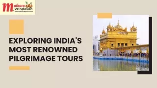 Exploring India's Most Renowned Pilgrimage Tours