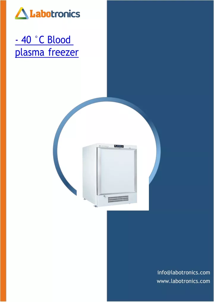 40 c blood plasma freezer