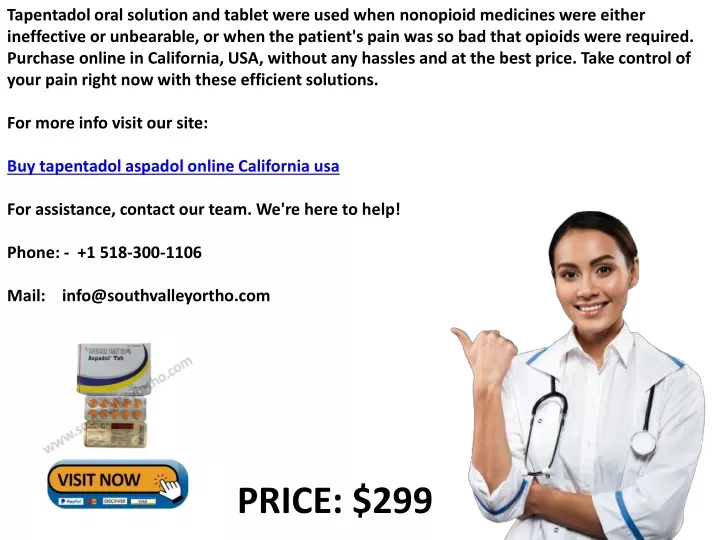 tapentadol oral solution and tablet were used