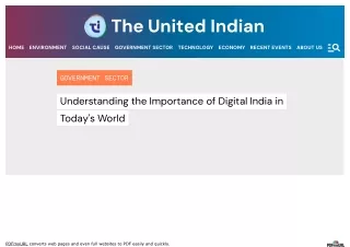 Importance Of Digital India