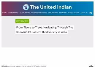 Threats To Biodiversity In India