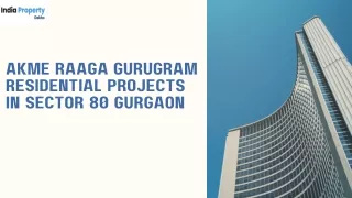 Akme Raaga Gurugram  Residential Projects in Sector 80 Gurgaon