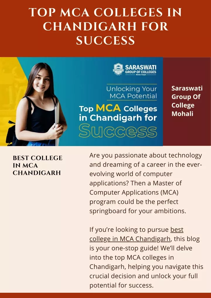 top mca colleges in chandigarh for success