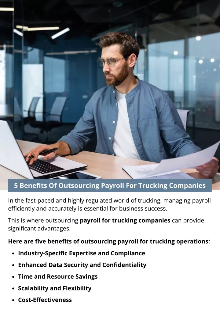 5 benefits of outsourcing payroll for trucking