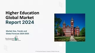 Higher Education Market Size, Share Report, Growth Trends 2024-2033