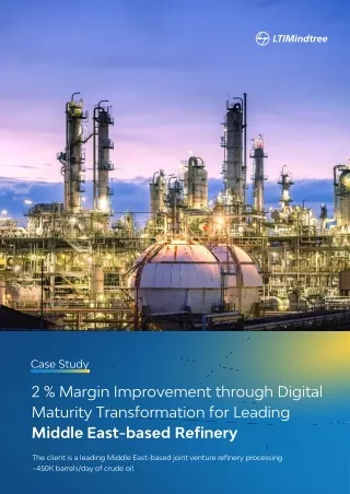 Digital Maturity Transformation for Middle East Refinery