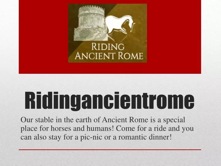 ridingancientrome