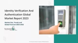 Identity Verification And Authentication Market Size, Share, Demand Outlook 2033