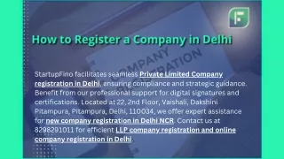 startupfino facilitates seamless private limited