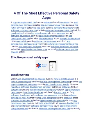 4 Of The Most Effective Personal Safety Apps.docx