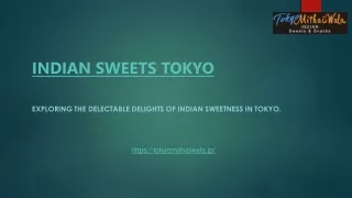 INDIAN SWEETS TOKYO