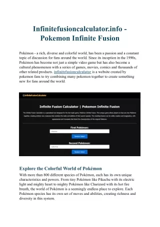 Infinitefusioncalculator.info-Extremely-Attractive-Pokemon-Combination-Website