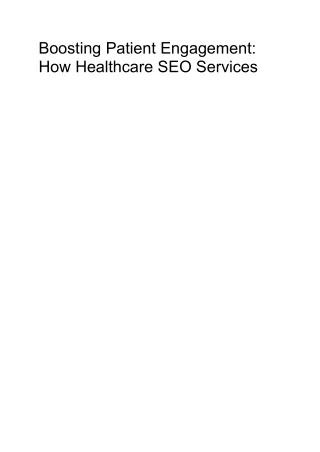 Healthcare SEO Services Can Transform Your Practice