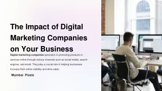 The Impact of Digital Marketing Companies on Your Business