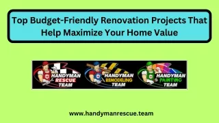 top budget friendly renovation projects that help