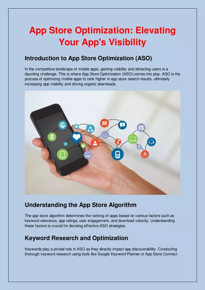 app store optimization elevating your