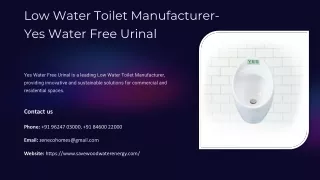 Low Water Toilet Manufacturer, Best Low Water Toilet Manufacturer