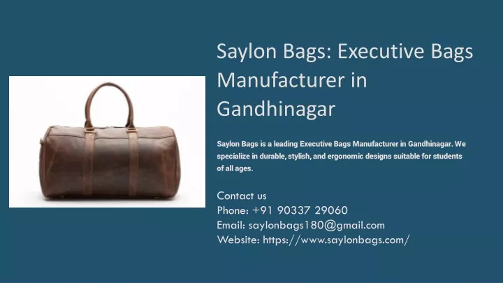 saylon bags executive bags manufacturer