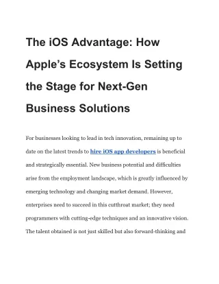 The iOS Advantage_ How Apple’s Ecosystem Is Setting the Stage for Next-Gen Business Solutions