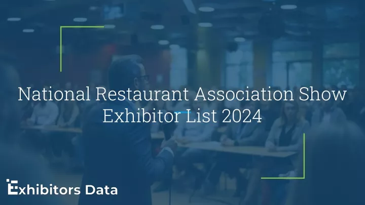 national restaurant association show exhibitor list 2024