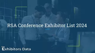 RSA Conference Exhibitor List 2024
