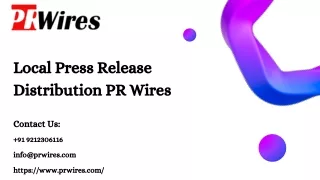 Local Press Release Distribution Boost with PR Wires