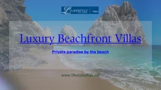 Luxurious seaside villas nestled along the pristine shores of Cabo San Lucas