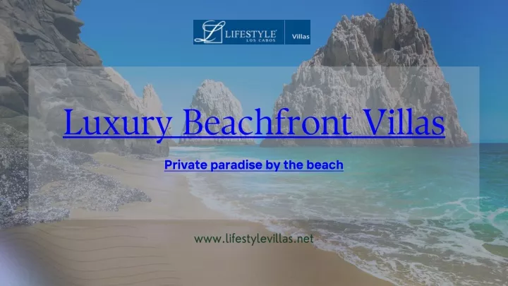 luxury beachfront villas