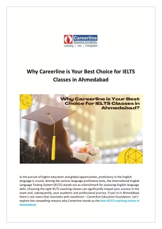 Why Careerline is Your Best Choice for IELTS Classes in Ahmedabad