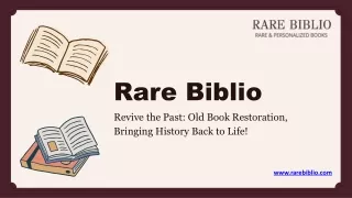Reborn Pages - The Art Of Restoring Ancient Books