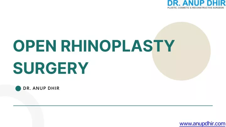 open rhinoplasty surgery