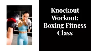 Boxing Fitness Class Studio City