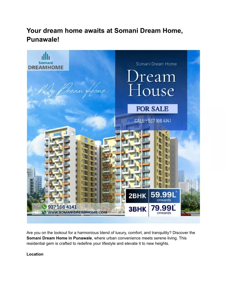 your dream home awaits at somani dream home