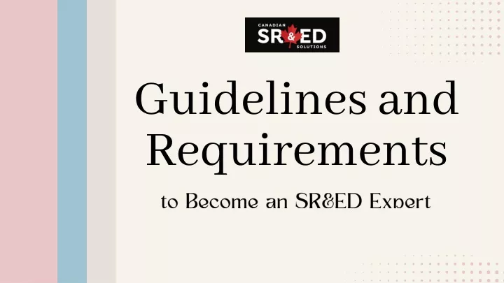 guidelines and requirements