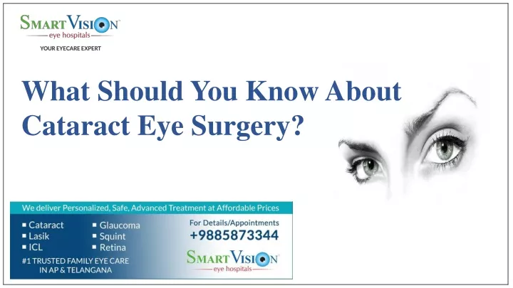 what should you know about cataract eye surgery