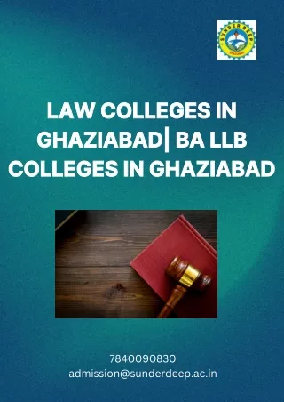 Law Colleges in Ghaziabad BA LLB Colleges in Ghaziabad