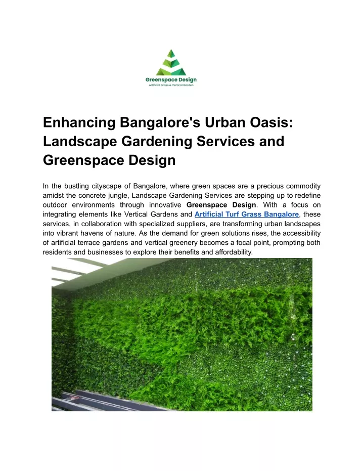 enhancing bangalore s urban oasis landscape