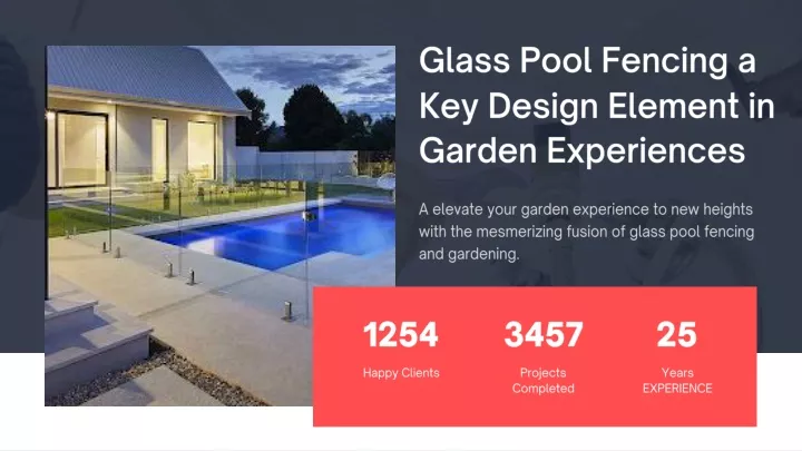 glass pool fencing a key design element in garden