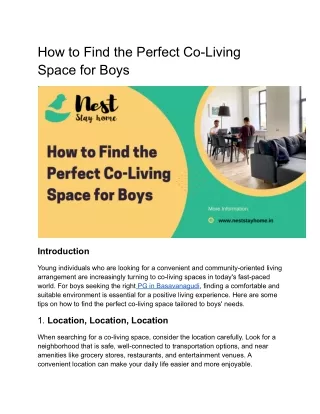 How to Find the Perfect Co-Living Space for Boys (2)