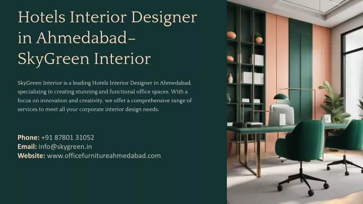 hotels interior designer in ahmedabad skygreen