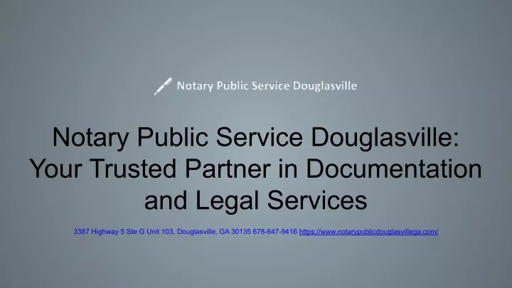 notary public service douglasville your trusted