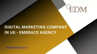 Digital Marketing Company in UK - Embrace Agency
