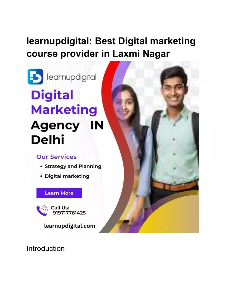 learnupdigital best digital marketing course