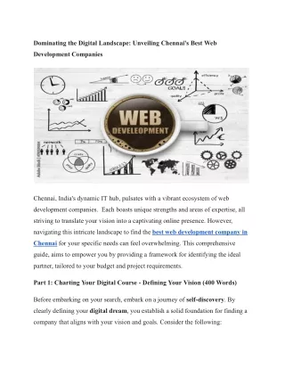 dominating the digital landscape unveiling