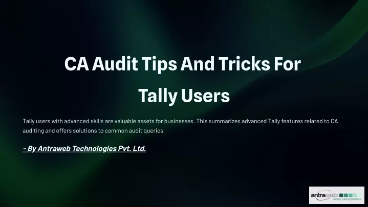 ca audit tips and tricks for