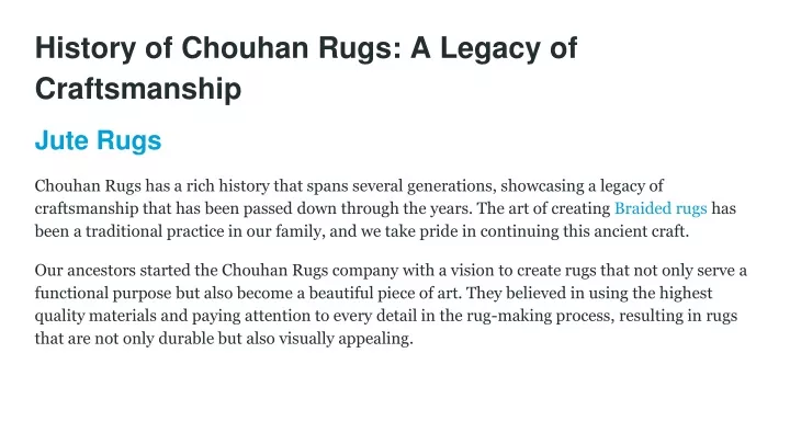 history of chouhan rugs a legacy of craftsmanship